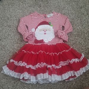 ❌SOLD❌Santa Ruffle Dress🎅